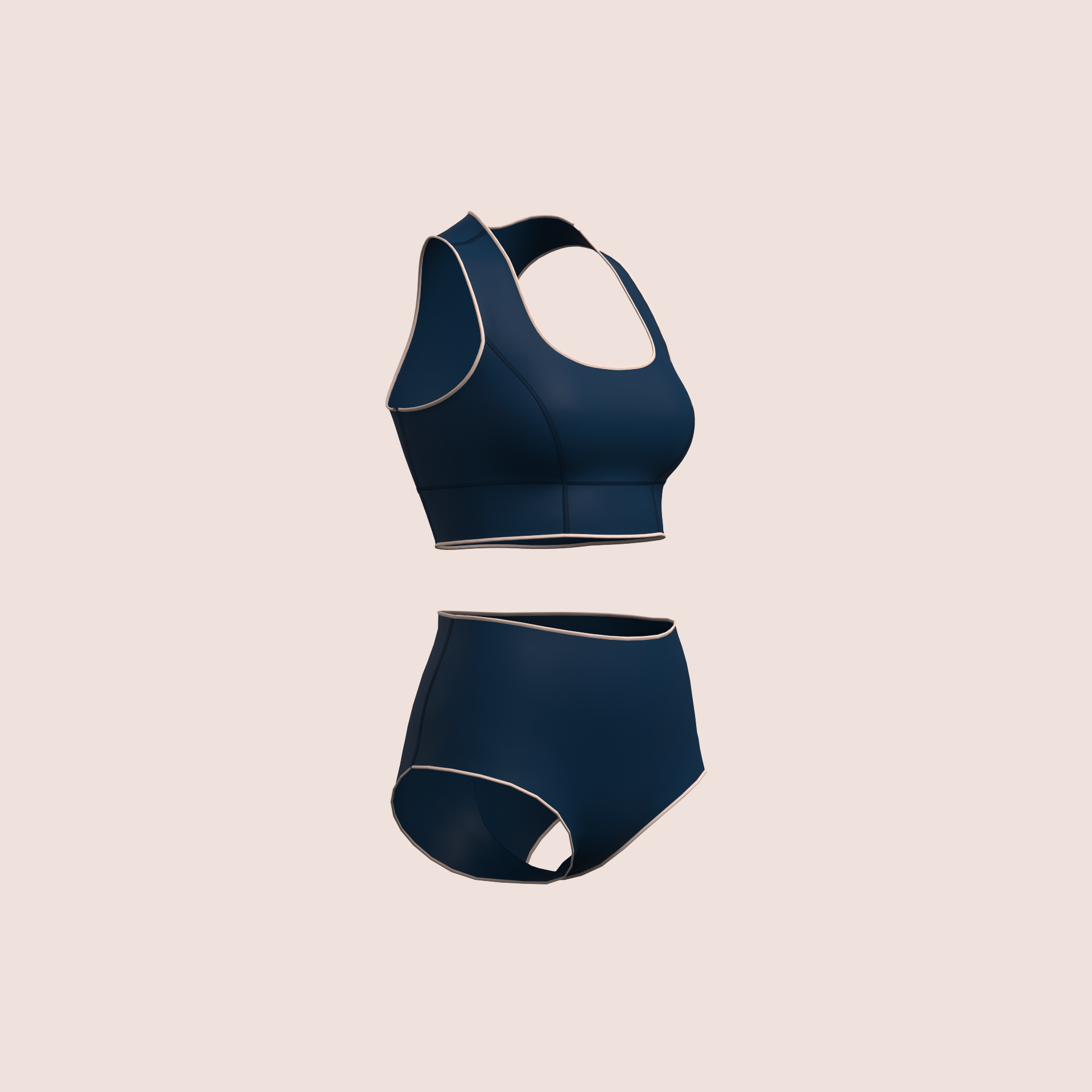 Ensemble Bain Haute Tenue – Brassière & Culotte Taille Haute – Néoprène Ultra Souple 2 mm
