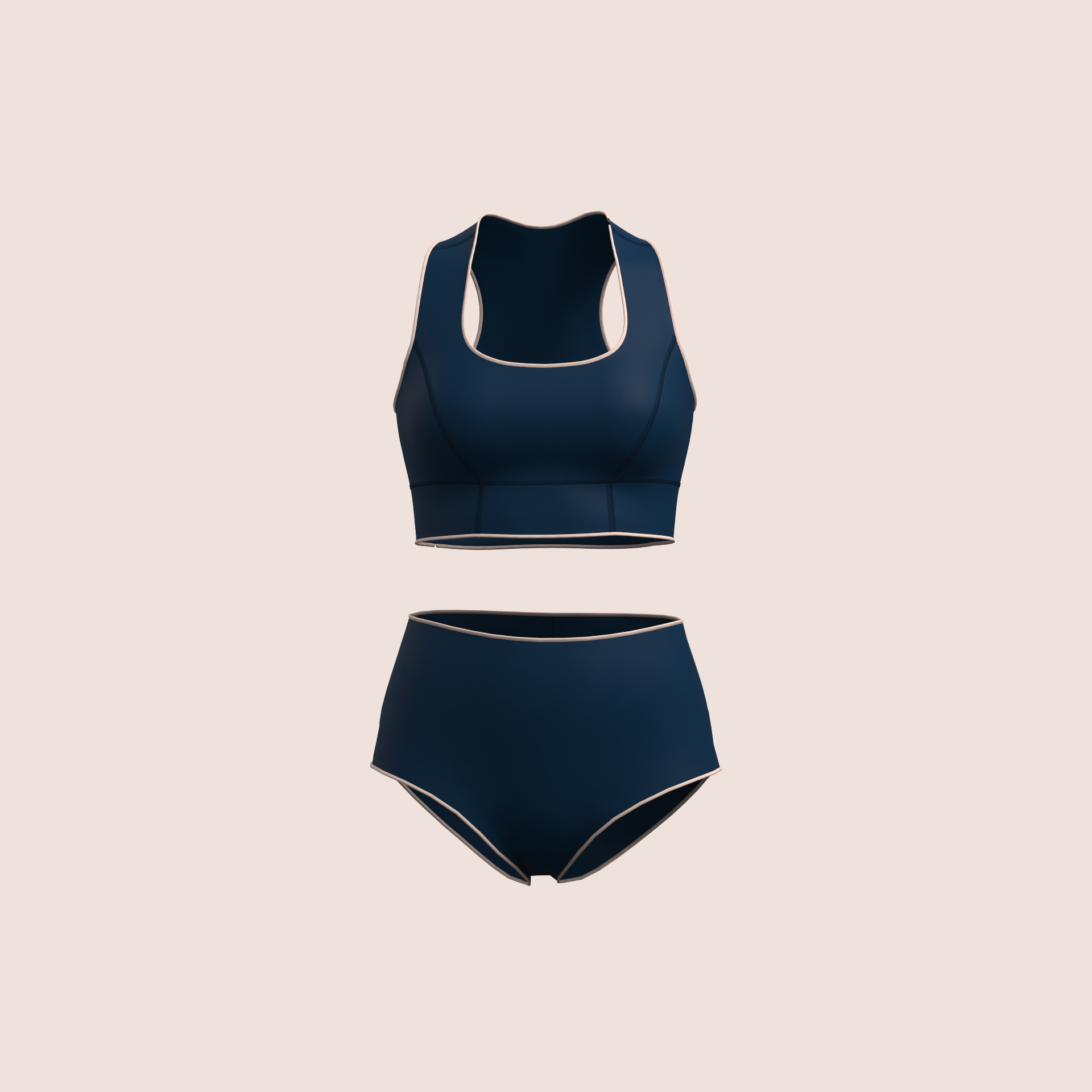 Ensemble Bain Haute Tenue – Brassière & Culotte Taille Haute – Néoprène Ultra Souple 2 mm