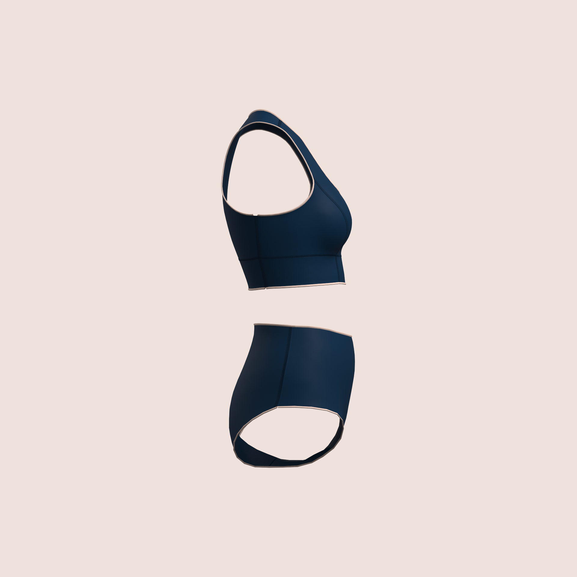 Ensemble Bain Haute Tenue – Brassière & Culotte Taille Haute – Néoprène Ultra Souple 2 mm