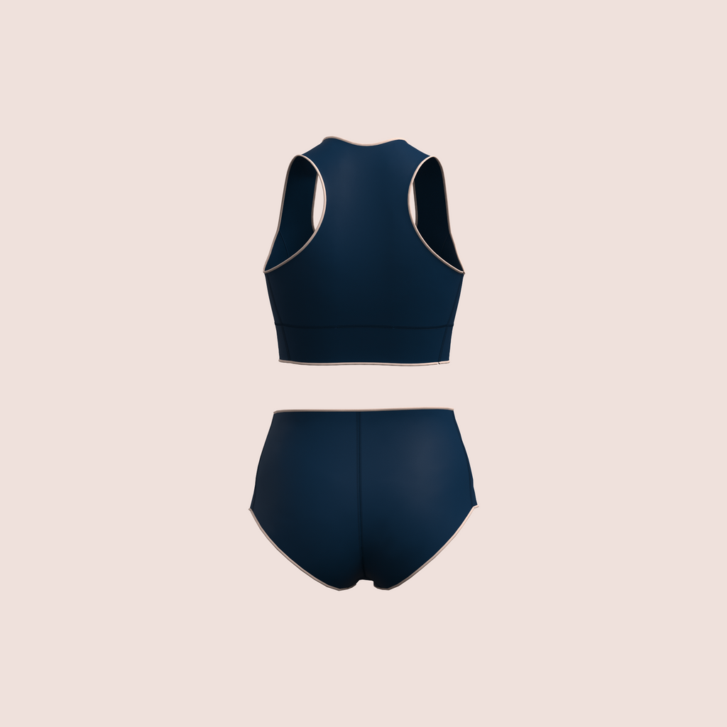 Ensemble Bain Haute Tenue – Brassière & Culotte Taille Haute – Néoprène Ultra Souple 2 mm