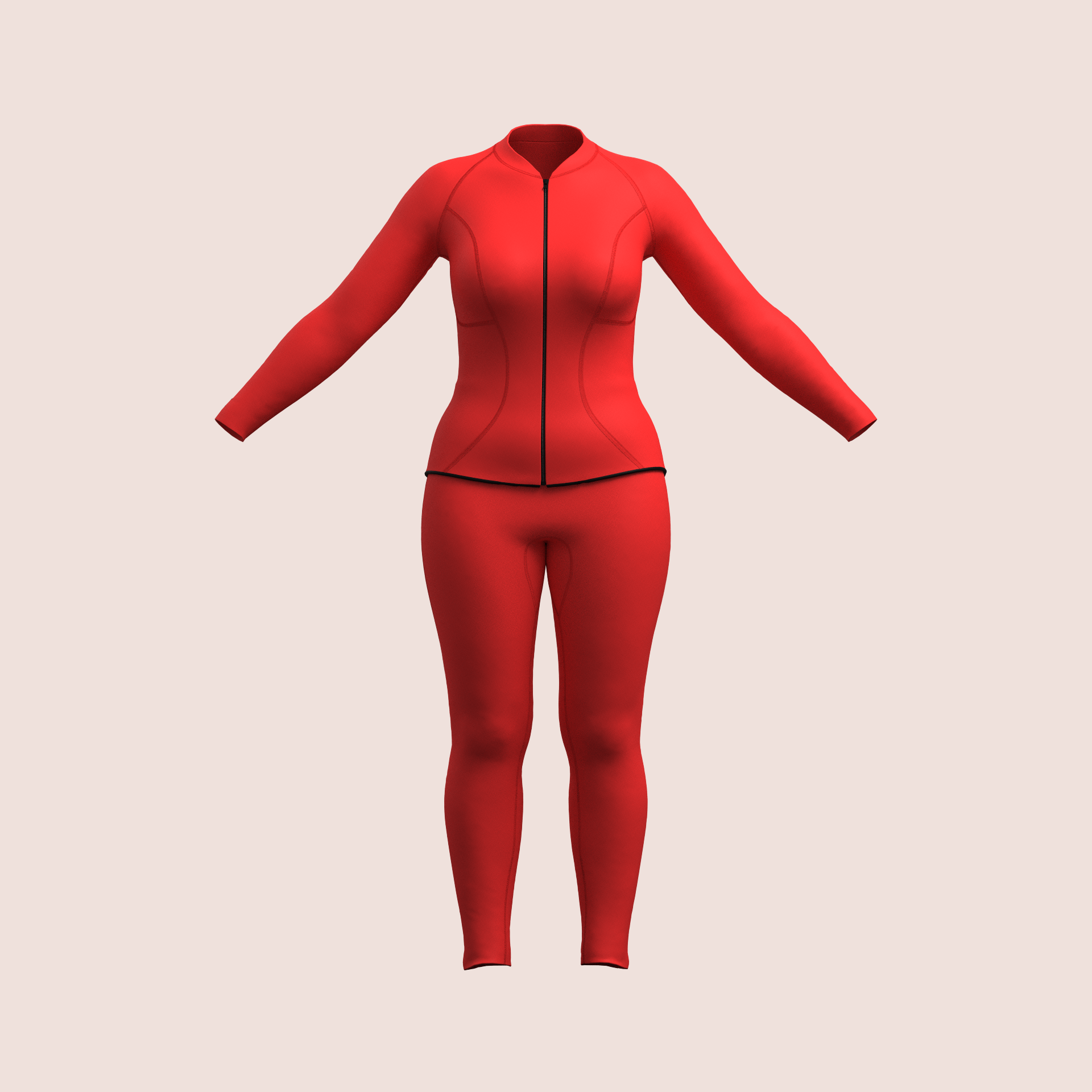 Ensemble Veste Zippé - Legging sculptant - 2mm ultra souple