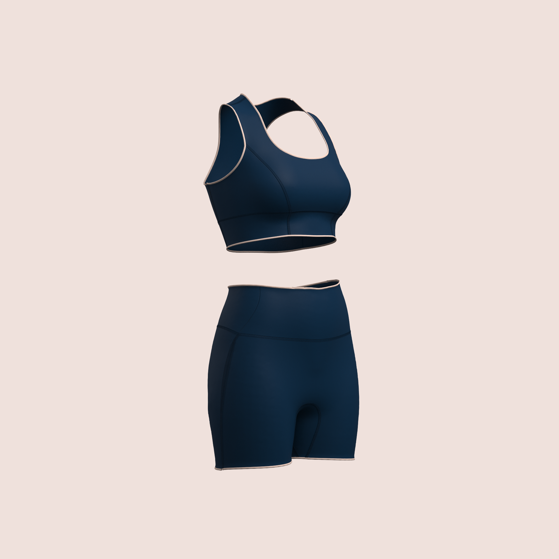 Ensemble Short Taille Haute Sculptant & Brassière – Néoprène Ultra Souple 2 mm