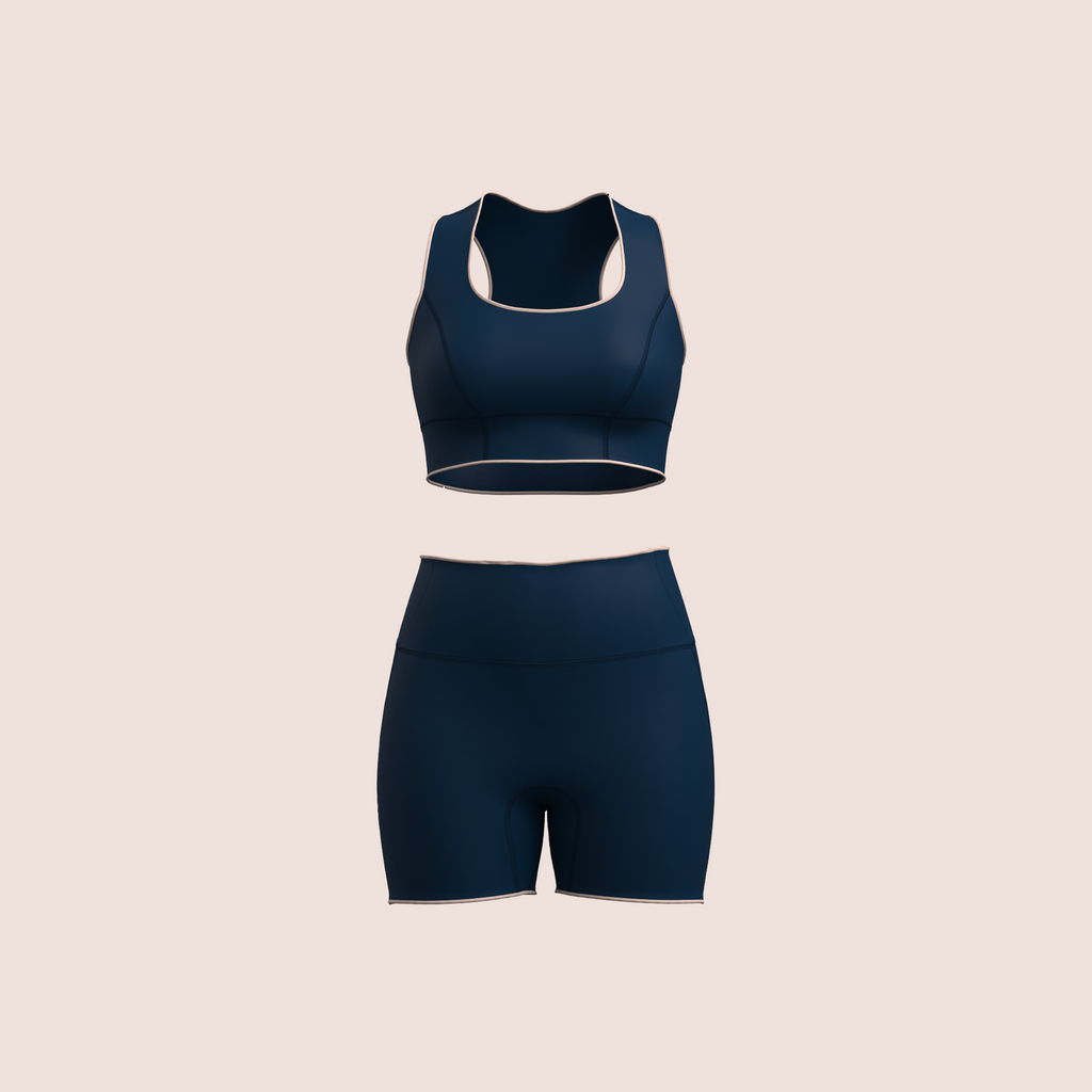 Ensemble Short Taille Haute Sculptant & Brassière – Néoprène Ultra Souple 2 mm