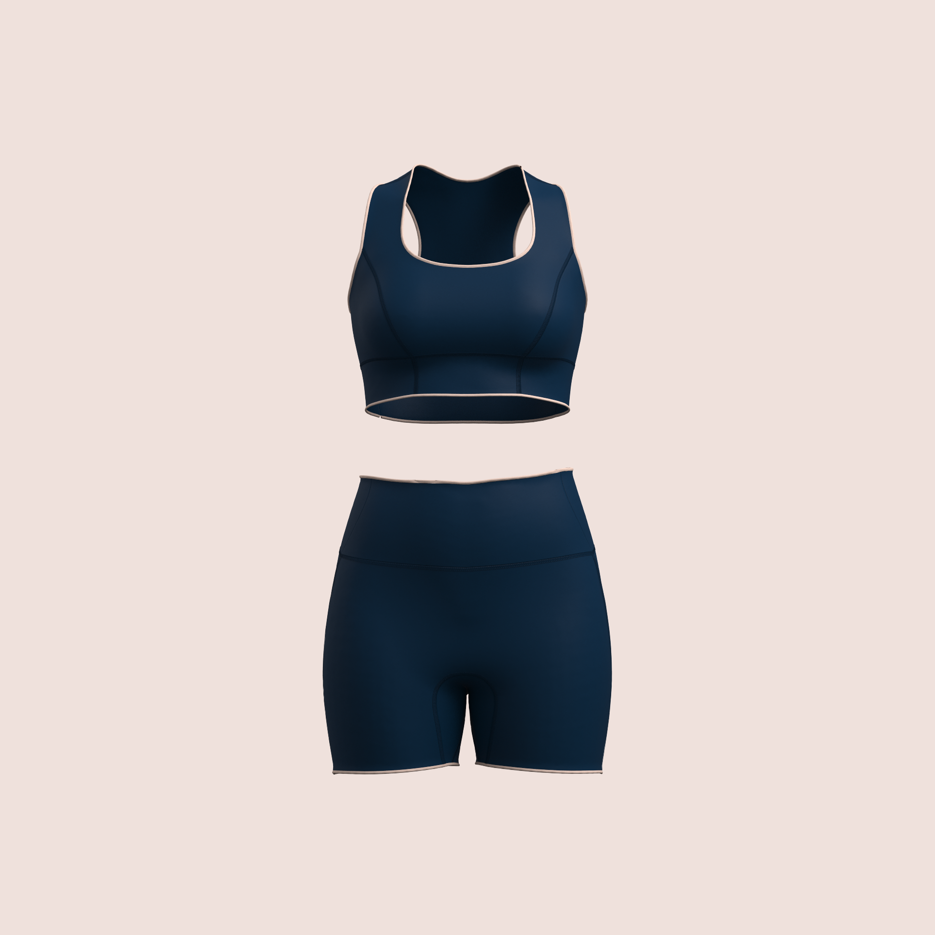 Ensemble Short Taille Haute Sculptant & Brassière – Néoprène Ultra Souple 2 mm